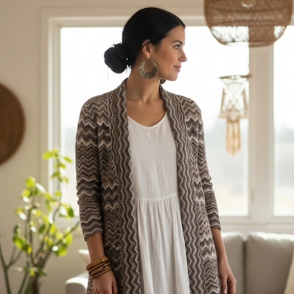 100% Pure Cashmere open cardigan size S